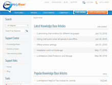 Tablet Screenshot of help.livehelpnow.net